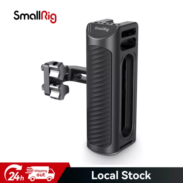 SmallRig Universal Side Handle Grip for DSLR Camera Cage with Cold Shoe Mount