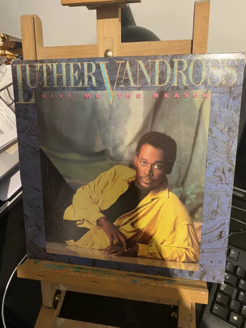Luther Vandross Give Me the Reason 1986 UK Vinyl LP + Inner EPC4501341 VG+/VG+