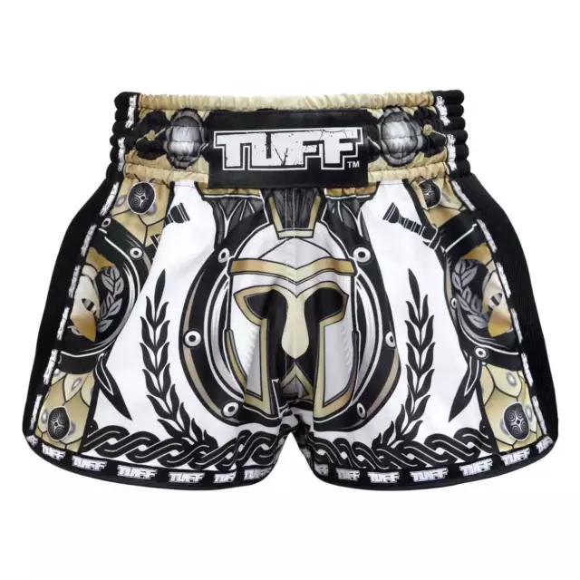 TUFF Retro Style Shorts - Golden Gladiator Muay Thai Boxing Fight Mens Adult