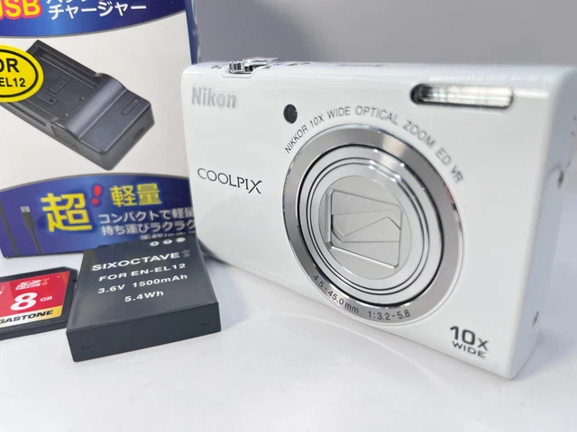 【美品】Nikon COOLPIX S6200 ホワイト Amazon | Nikon デジタルカメラ COOLPIX (クールピクス) S6200