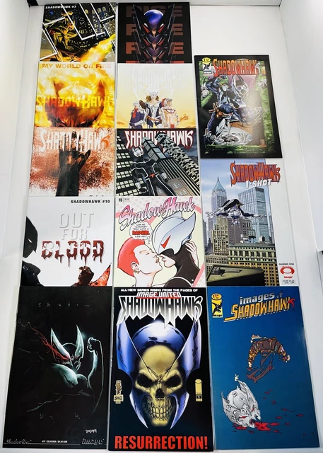Lot Of 39 Shadowhawk #1-18 /V2 #1-15 Complete Sets + 1 Shots Image 1992-2010 Htf 3