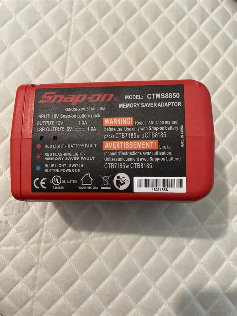 For snap on ctms8850 cordless memory saver - New - No Cord