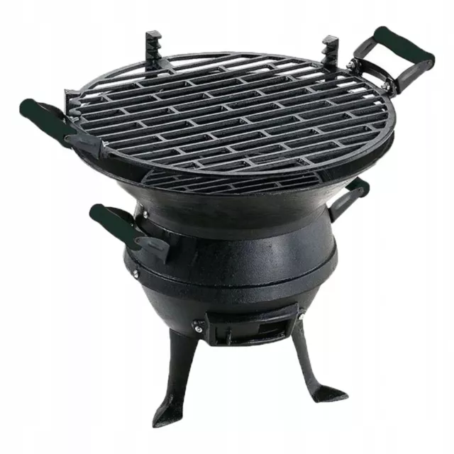 Barbacoa de hierro fundido con un diámetro de 35,5cm Master Grill Party MG630