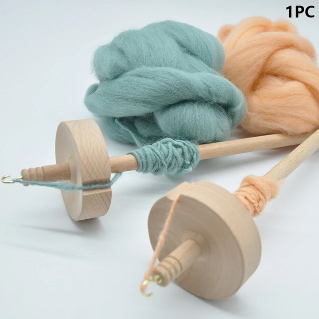 Yarn Tools Portable Drop Spindle For Spinning Wool Carved Professionals Home DIY