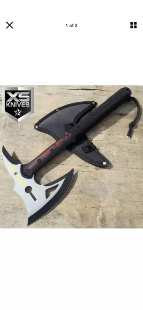 16" HUNT-DOWN Survival CAMPING Tomahawk THROWING Axe Battle Hatchet HUNTING
