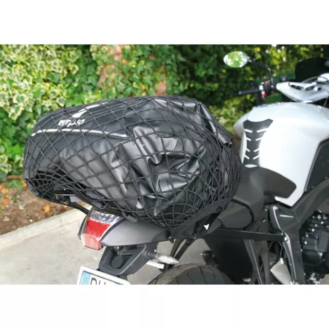 40 x 40cm Filet à Bagages Araignée Elastique+ 60cm Sangle Bagage Elastique  Noir pour Vélo Moto Net Moto Filet Transport pour Fixer Casque Bagage Sac