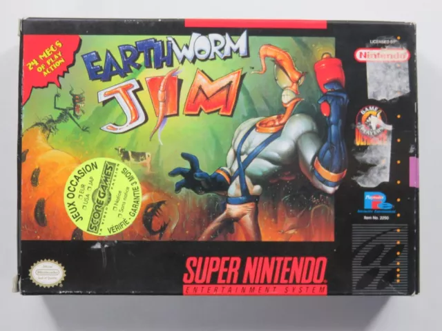 Earthworm Jim Super Nintendo (Snes) Ntsc-Usa (Sans Notice - Without Manual)