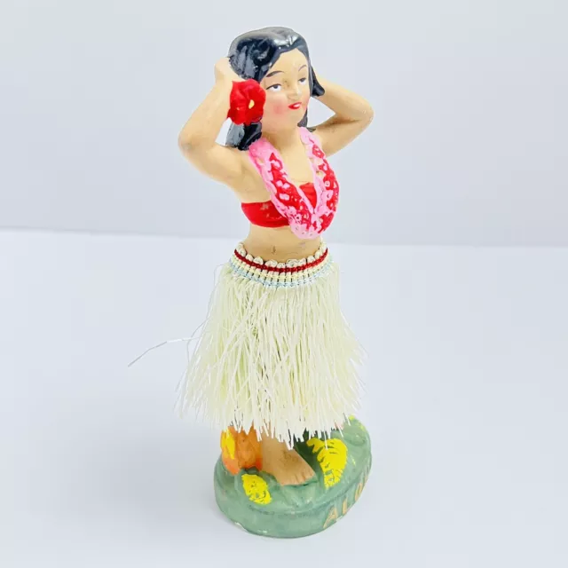 Vintage Aloha Hula Girl Hawaii Bobble Dashboard Dancer