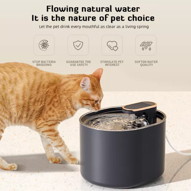 3L Trinkbrunnen Automatischer Wasserspender Trinkwasserbrunnen für Katzen Hunde