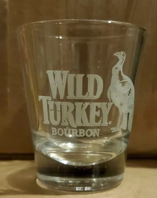 WILD TURKEY Bourbon Whiskey Shot Glass - MADE IN THE U.S.A By LIBBEY