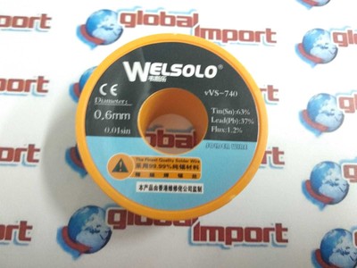 Baku STAGNO Baku Diametro 0.6 mm 50 gr Rocchetto Bobina Filo Saldature Saldare 