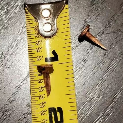 1/2" Flat Head Cut Tacks 170 VINTAGE SOLID COPPER TACKS Sharp Point
