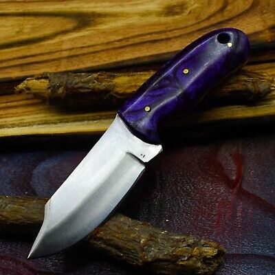 AB Knives Custom Handmade 1095 Steel Blade Hunting Skinning Knife Resin 1009