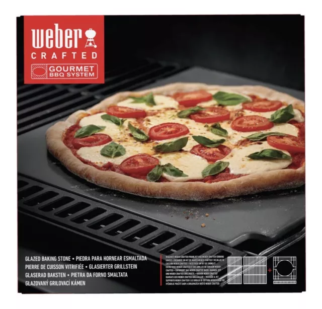 Weber Pizzastein Backstein Crafted Glasiert Gourmet NEU