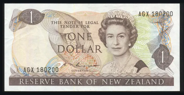 New Zealand - $1 - Russell - AGX180200 - EF