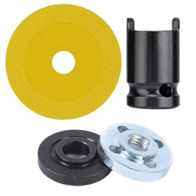 Set dischi in vetro con adattatore 10 cm lama ultra sottile cristalli di giada W5B3
