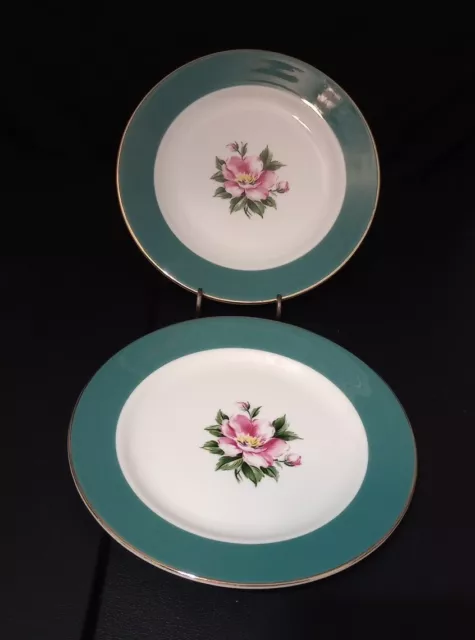 Homer Laughlin Century Service Empire Green Lunch Dessert Bread Plate 7.25" EUC