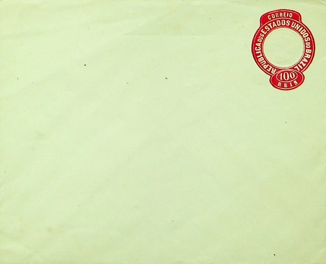Sephil Brazil 100 Reis Fein Ungebraucht Postal Briefpapier & Umschlag