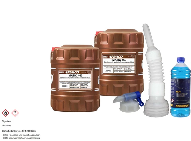 40L pemco Imatic 460 Cvt-Fluid Huile de Transmission Automatique Incl.