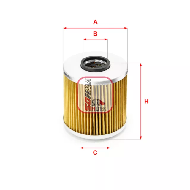 Oil Filter fits BMW 316 E30, E36 1.6 87 to 95 11421709865 11421727300 Sofima New