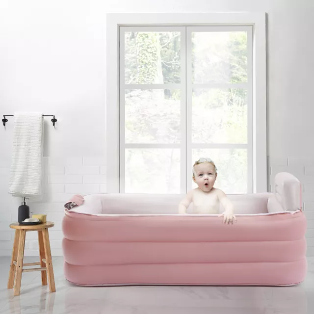 Bañera inflable automática plegable para adultos niños hogar SPA bañera de juegos 1,6 m 3 niveles