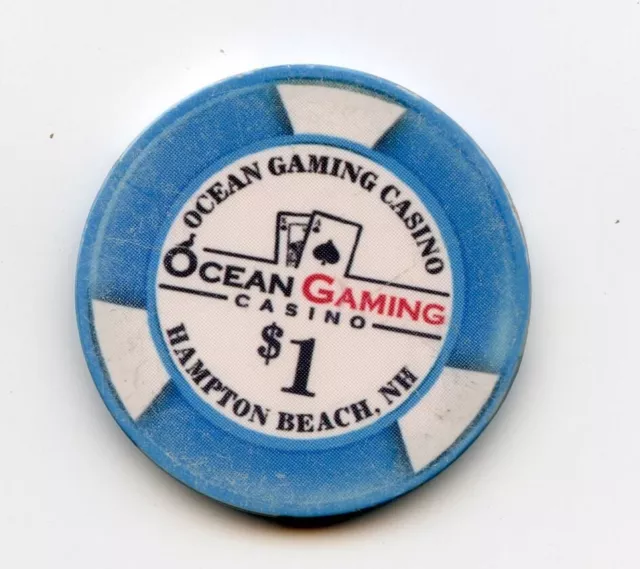 1.00 Chip from the Ocean Gaming Casino Hampton Beach New Hampshire