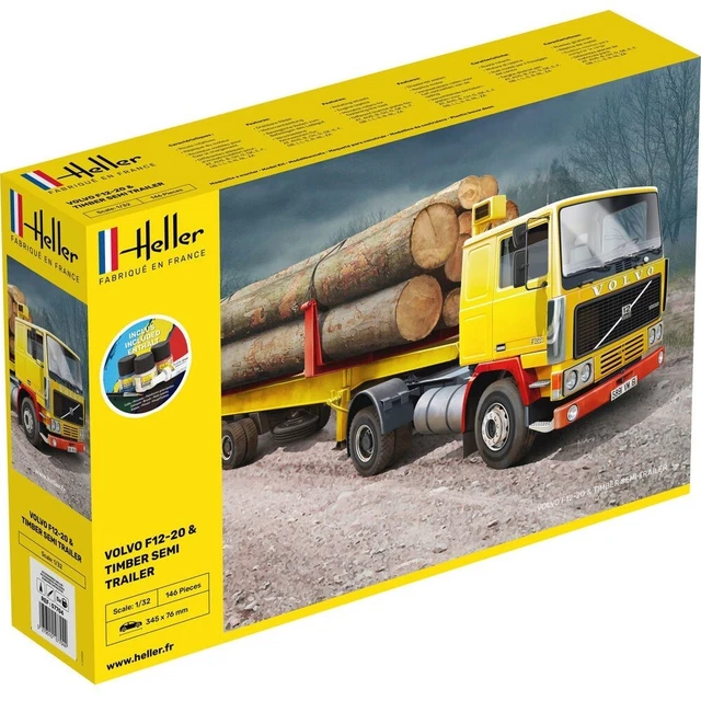 Maquette Heller 56778 – Starter Kit Remorque Goods Trailer – 1/24 – Neuf