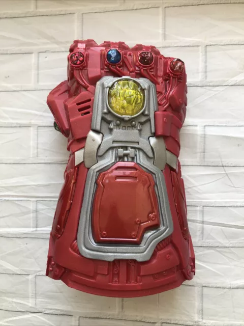 Marvel Avengers Endgame Red Iron Man Infinity Gauntlet Lights & Sound Cosplay