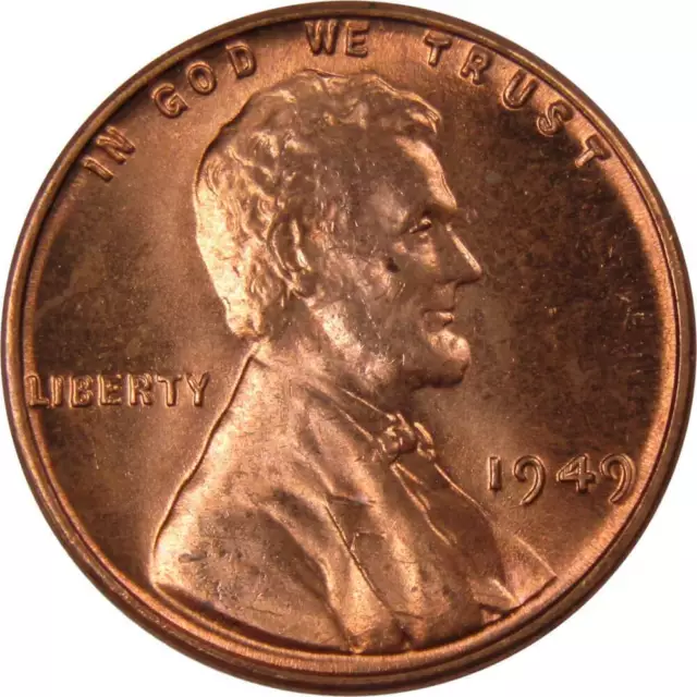 1949 Lincoln Wheat Cent BU Uncirculated Mint State Bronze Penny 1c Coin