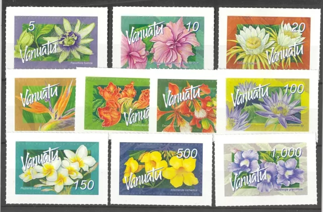 Vanuatu 2006 Flowers Domestic Mail Set/10 Stamps SG973/82 MUH 31-11