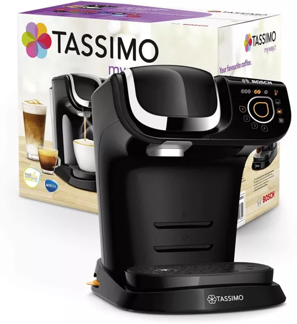 TASSIMO Bosch My Way 2 TAS6502 Machine à Café Capsules Filtre Brita inclus NEUVE