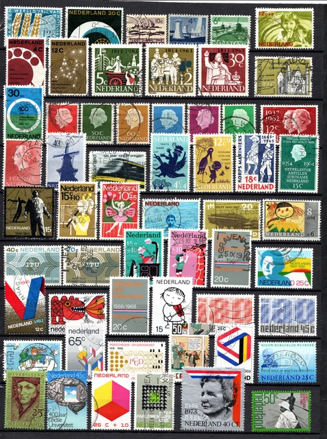 PAYS BAS timbres oblitérés  (2scans)