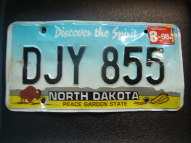 1993 NORTH DAKOTA USA  KFZ-Kennzeichen Nummernschild