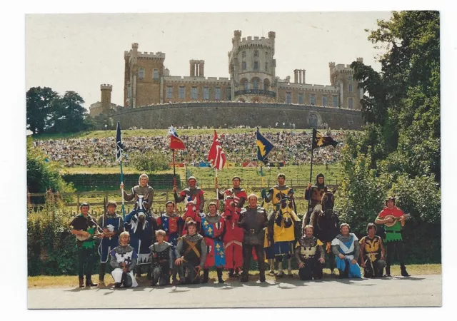 Postcard: BELVOIR CASTLE JOUSTING Leicestershire