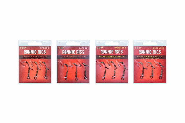 ESP Ronnie RIGS 3 READY TIED PER PACK BARBED OR BARBLESS