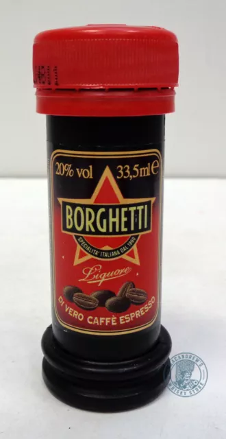 Miniature / Mignon Liquore di vero Caffè Espresso BORGHETTI (Plastica)