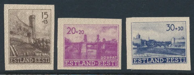 Stamp Germany Estland WWII 3rd Reich Occupation Estonia Imperf Set MNG
