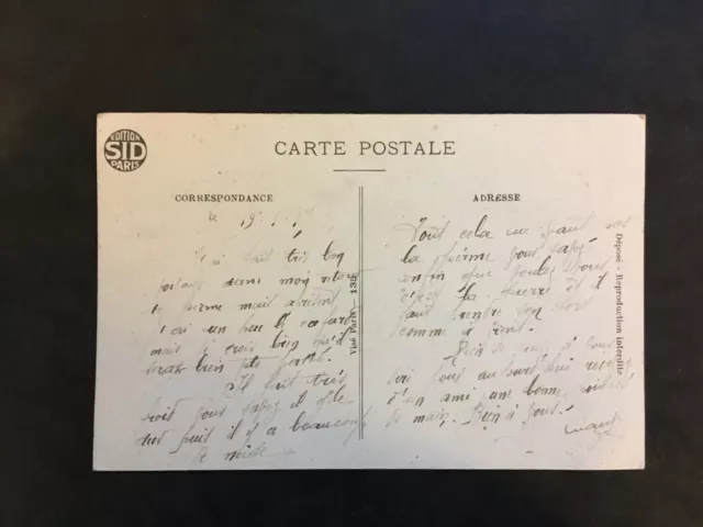 Carte Postale Ancienne Animée 1907 - Humour sur le thème de l'argent 2