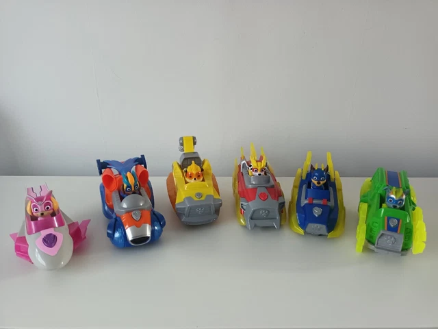 PAW PATROL MIGHTY pups Charged up deluxe vehicles & figures, lights and