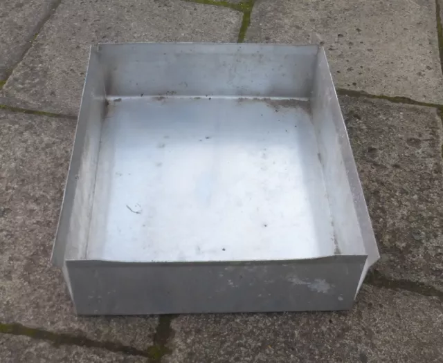 alte Kiste Alu Box 🐷 Lade Fach Ablage Aluminium Aufbewahrung eckig seiten offen