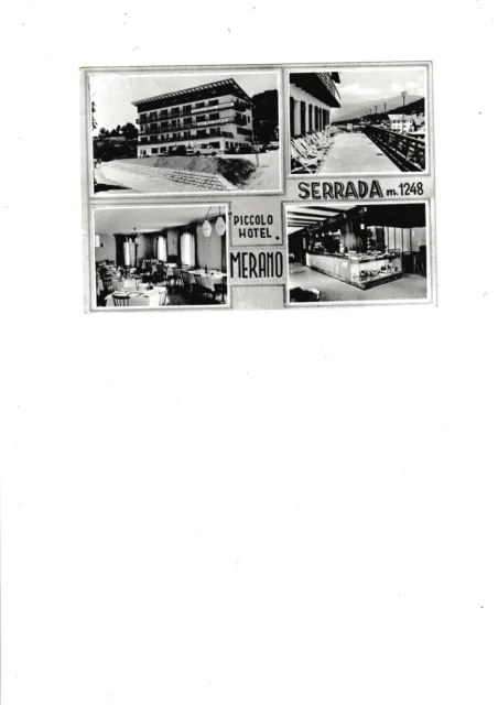 collezionismo cartolina Trentino Trento Serrada hotel Merano fg vg 1965