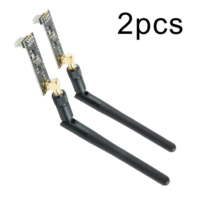 2x Wireless Transceiver Module 2.4G With Antenna 800+ Metres Line Of Vision