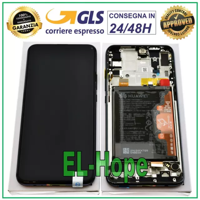 Display Lcd Originale Frame Batteria Huawei P Smart Z Stk-Lx1 Lx2 L21 Touch Nero