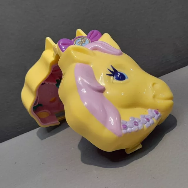 Vintage 1994 Polly Pocket Bluebird Pony Pet Parade Yellow Horse Pony Compact