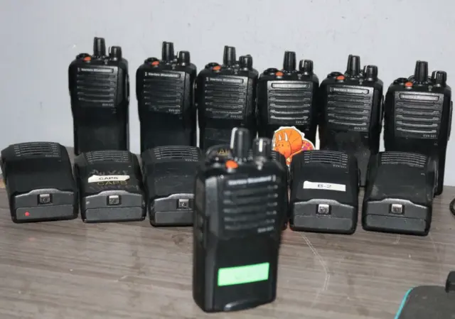 LOT OF 13  VERTEX Standard EVX-531-G6-5  radios, W/ BATTERY ANTENNA