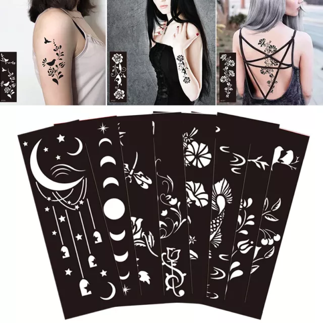 Tattoo G India Kunst Selbstklebend Körper Schablone Farbe Henna Selbst Hot ￢