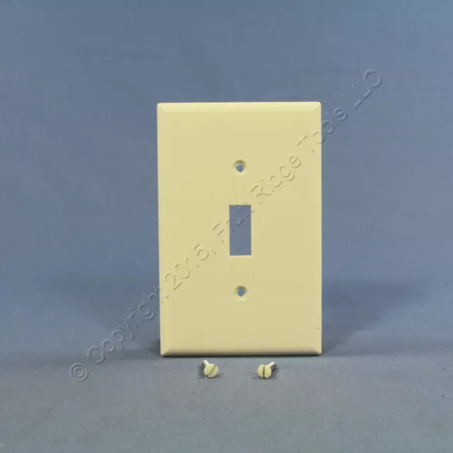 Cooper Lt Almond 1-Gang UNBREAKABLE Mid-Size Switch Cover Nylon Wallplate PJ1LA