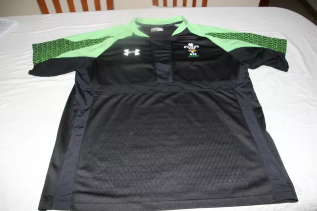 Maillot Officiel Rugby Sélection De Galles Under Armour Taille XL Cotizada Shirt