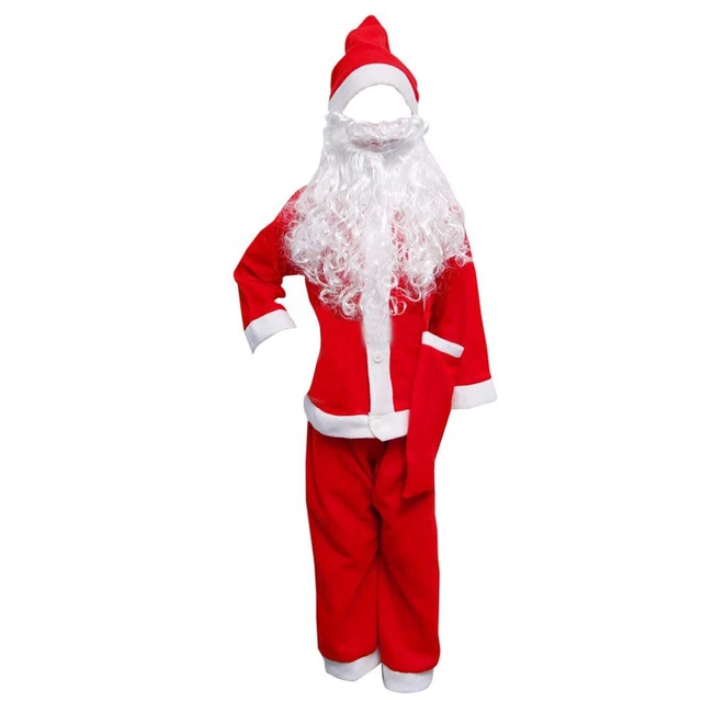Bambini Ragazzi Ragazze Natale Babbo Natale Cosplay Abiti Costume Set di...