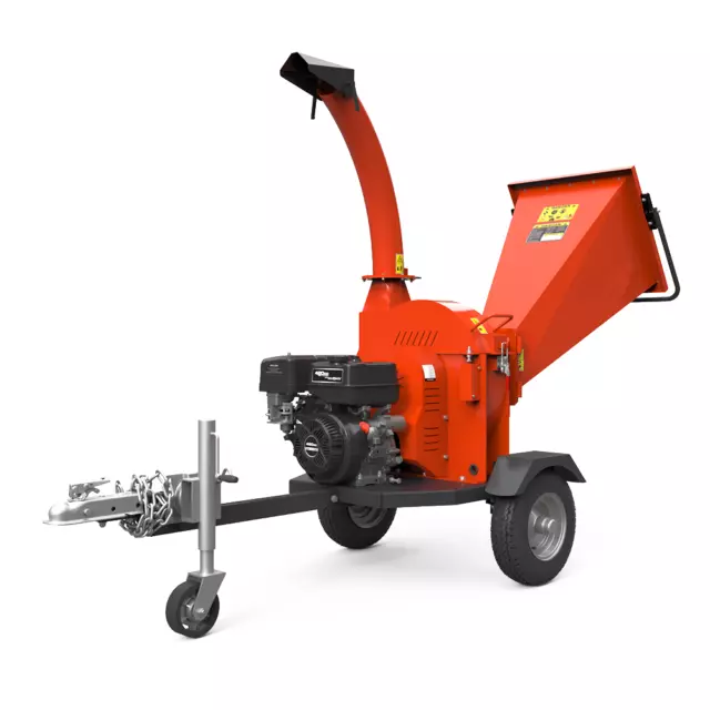 NEW 15HP ROAD TOWABLE PETROL WOOD CHIPPER TIMBER WOODCHIPPER SHREDDER MULCh 2